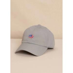 NEW SOUTHERN TIDE men's usa flag skipjack performance hat in storm cloud